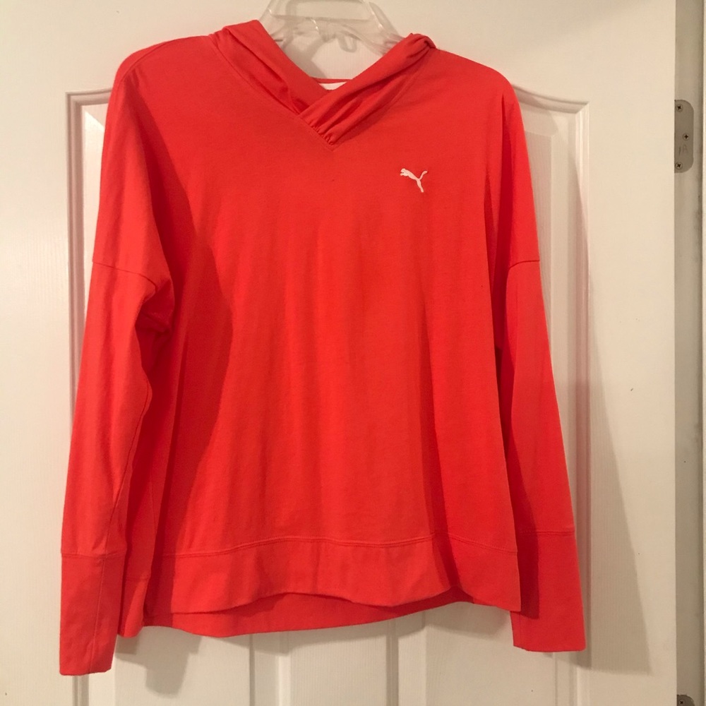 Puma orange hooded T-shirt